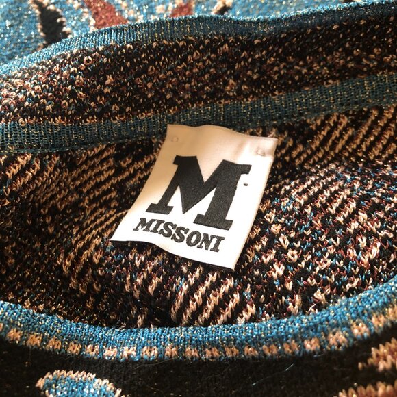 M Missoni baroque jacquard fit flare sweater dress - Picture 6 of 8